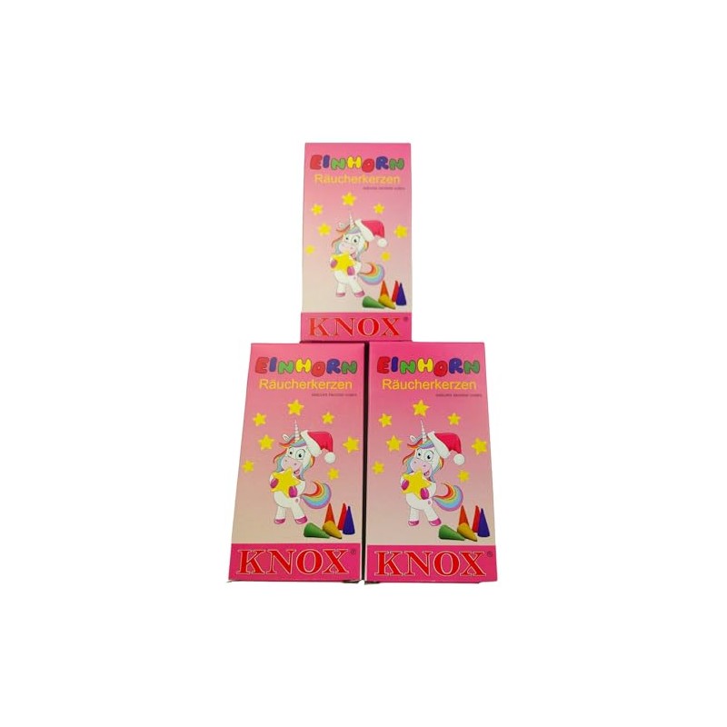Unicorn Incense Cones with 24 Incense Cones Pack of 3