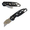 Apollo Tools Foldable Utility Knife with Lightweight Steel Construction, Carabiner