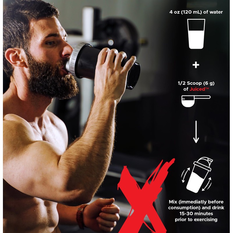Red X Lab Juiced, Pre-Workout Powder, Pumps & Strength, Hyper