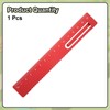 QUARKZMAN Straight Ruler 15 cm Metric Metal Aluminium Alloy Measuring