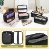 OCHEAL Hairstylist Traveling Case with 4 Clear Travel Makeup Bags