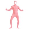 Gaoin Face Open Zentai Spandex Bodysuit (Large, Pink)
