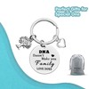 Ximalun Step Parent Keyring Gifts DNA Doesn't Make You Family