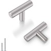 goldenwarm Modern Furniture Knobs, Bar Handle, Stainless Steel, Silver, Single