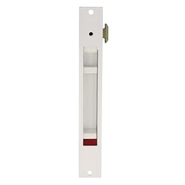 Amig - Push Fastener for Windows & Sliding Doors | Easy Installation | Non-Slip Handle with Push Button | Polyelastic Lock | Aluminium, White