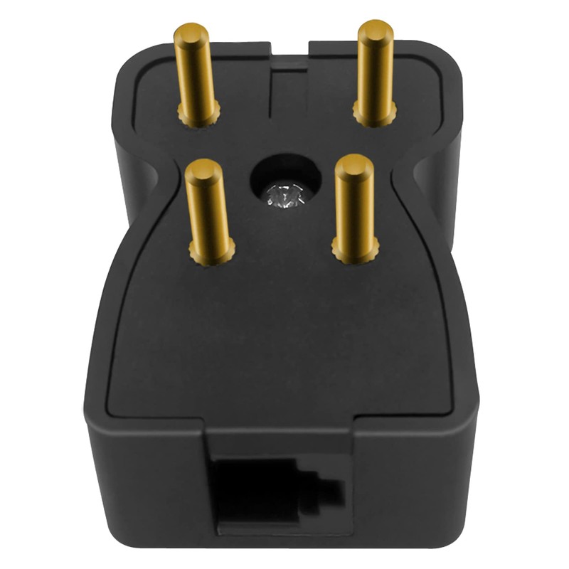 NECABLES 4 Prong Phone Jack Adapter Telephone Adapter Plug 4