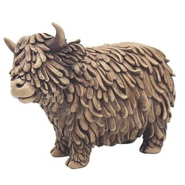 Lesser & Pavey Hughie Highland Cow Ornaments For Gift | Lovely Highland Cow Gifts For Home and Office Decoration | From The Leonardo Collection Animal Ornaments Range -LP72934