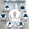 HZYUEKUN 6 Pcs Double Prong Robe Hooks Double Hook Cloth