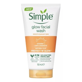 Simple Limpiador Y Brillo Facial Con Arcilla, 150 Ml Momento de aplicación Día/Noche Tipo de piel Sensible
