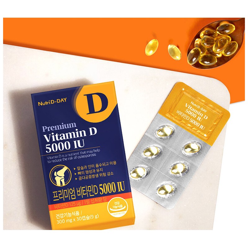 Nutri D Day Premium Vitamin D 5000 IU 9g 30