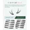 Lash Clusters Eyelash Extension Pre-styled Natural Lashes Clusters C Curl