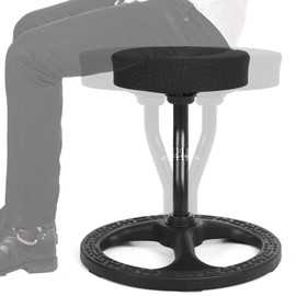 Upaloop Fitness Seat, ADHD Chair Stool for Stability, Balance, Yoga, Office, School, Wellness, Active Sitting with Non-Slip Base and Washable Seat Cover