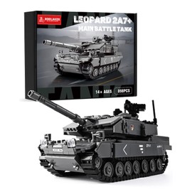 BOOLAKOS Leopard 2A7+ Tank Building Block, Military Army WW2 Tank Model Kit, Construction Set Gift Giving Toys for Adult (898 PCS)