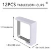 AMSGANK Tablecloth Clips, Pack of 12 Table Clips, Stainless Steel