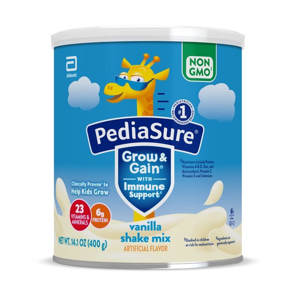 PediaSure® Grow & Gain Shake Mix Vanilla Pediatric Oral Supplement, 14.1 Oz. Can | Quantity: 1