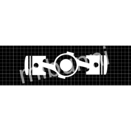 Mibunni GR86 Boxer Engine Logo Decal License Plate Delete Decal Sticker