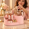 360° Rotating Makeup Organizer for Vanity – Multi-Compartment Cosmetic Storage