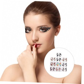 Vaguelly 10 Pairs Festival Eye Makeup Stickers Stylish Eyeliner Eyeshadow Stickers for Carnival Masquerade Costume Parties Lightweight Design Unique Accessory for Women