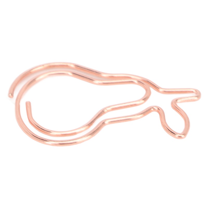 100Pcs Paper Clips Cute Bunny Shape Electroplating Process Lightweight Portable