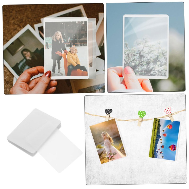 TEHAUX 100sheets PVC Photo Laminating Pouches Thermal Laminating Film for