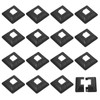 uxcell Post Skirt, 16pcs 25x25mm/1 x1 Plastic Split Style Post