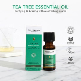 Tisserand Aromatherapy - Tea Tree oil, Essential Oil, Massage Oil - Natural and Organic Tea Tree Oil, Aromatherapy Oil - 100% Pure and Natural Essential Oil - 20 ml