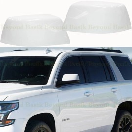 Torox 2015-2020 Chevy Tahoe Suburban GAZ SUMMIT WHITE Mirror COVERS W/O Side Cameras