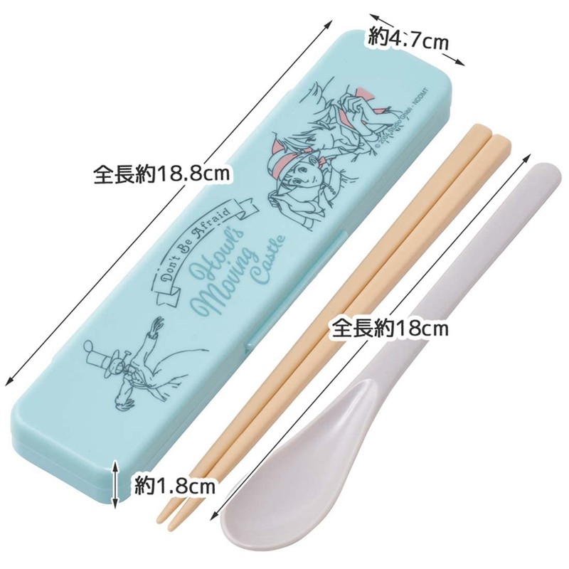 Skater CCS3SAAG-A Howl's Moving Castle Chopsticks & Spoon Set, 7.1