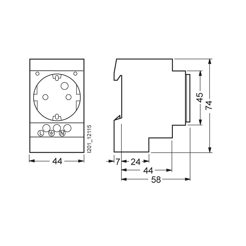 Siemens 5TE6800 SCHUKO Socket 16A According to DIN VDE 0620
