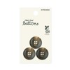 KIYOHARA NWN4069 Now Button, Biomass, Buffalo Style, 4 Holes, 3