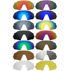 Replacement Lenses Compatible with Oakley Flight Jacket OO9401 sunglasses/1.5mm polarized/easy to install (black)