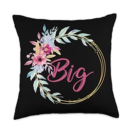 Little Pledge Rush Alumnae Family Reveal Party Fun Big Little Sorority Week Reveal College Sister Recruitment Throw Pillow, 18x18, Multicolor