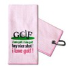 TOUNER Golf Embroidered Golf Towels for Golf Bags with Clip,