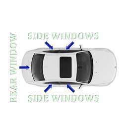 Autotech Park Precut Window Tinting Film Compatible with 2014-2019 Mercedes CLA Sedan with 35% Light Transmittance, All Side Windows and Rear Windshield Tint Film