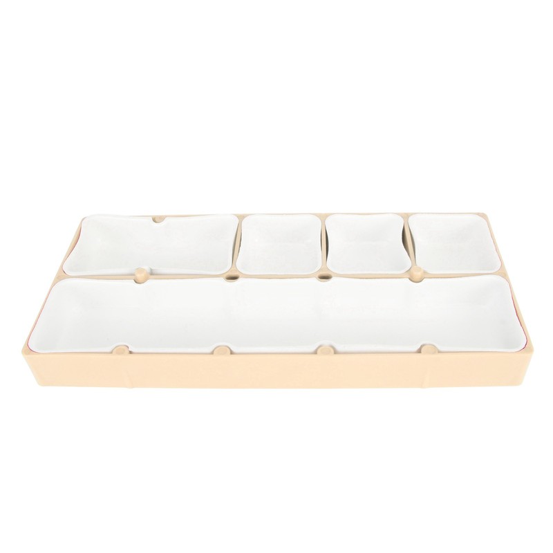 Watch Parts Storage Box Stackable 5 Compartments Acrylic Rubber Watch