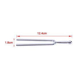 1 Piece Tuning Fork Standard A 440Hz Tuning Fork Musical Instruments Violin Guitar Tuner Device, Silver