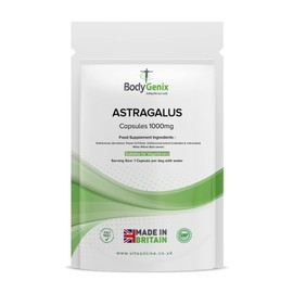 Bodygenix Astragalus 1000mg Capsules Bodygenix UK, Powerful Chinese Supplement High Dose (120) 4 Month Supply