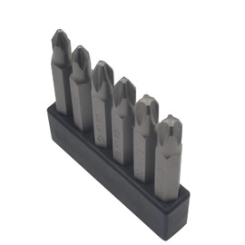 6Pcs 50mm JIS Screwdriver Bit Set with Magnetic Tip,1/4 Hex Shank, S2 Alloy Steel & 6-Hole Storage Strip-Perfect for Japanese Motorcycles, Cars，Bicycle & Equipment (#3x6)