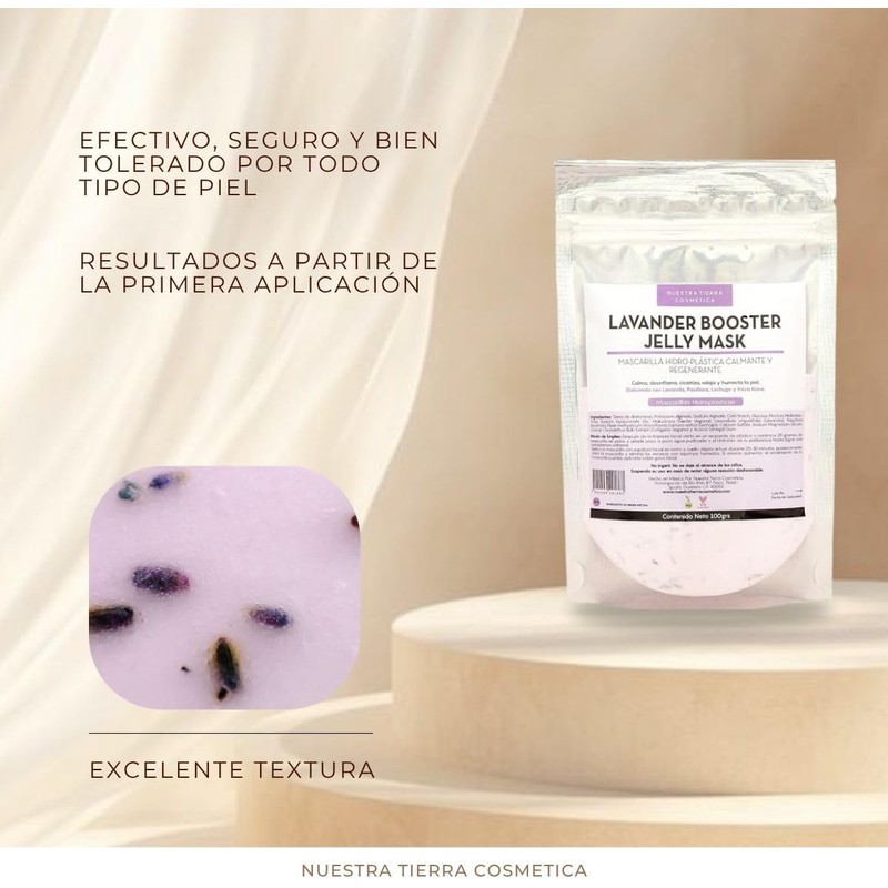 Lavander Booster Mascarilla Hidro-Plastica Calmante y Cicatrizante 100grs