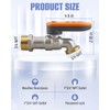 Quwfesudy Upgraded Outdoor Faucet Lock System - Gate Valve LockoutDevice,