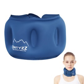 ONTYZZ Neck Pillow Inflatable Travel Pillow Soft Ultralight Full 360° Neck Pillow for Aeroplane Train Car Camping Home Neck Support Pillow