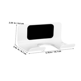 PACKOVE Wall Mounted Hair Dryer Holder Sturdy Aluminum Hair Appliance Storage Rack for Blow Dryer Curling and Styling Tools Space Saving Bathroom Organizer