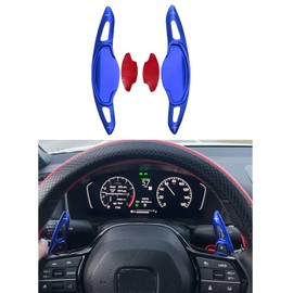 KEALAS 2pcs Aluminum Steering Wheel Paddle Shifter Extended Shifter for Honda Civic 2022 2023 2024,for Honda Accord 2023 2024,for CRV 2023 2024,for Pilot 2023 2024 (Blue)