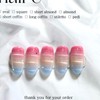 Magnetic Barcode Handmade Nail Tips - Mini Coffin / 자석