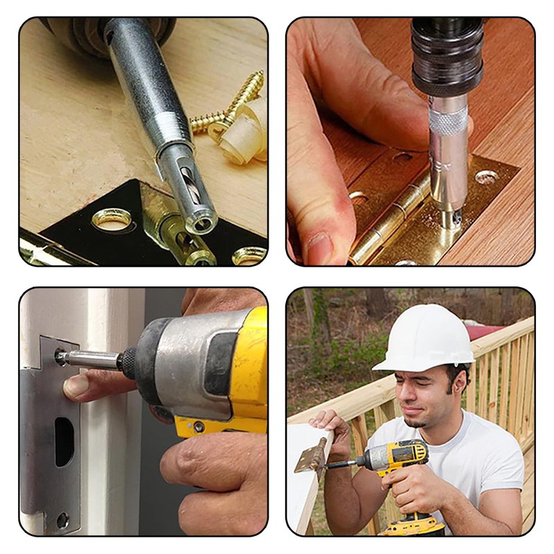 4 Pcs Self Centering Drill Bit, Hinge Drill Bit, Hinge