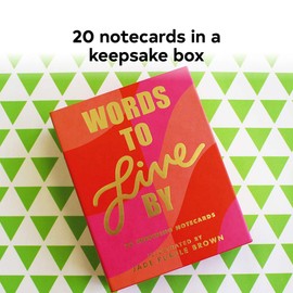 Words to Live By Notecards: (20 Blank Greeting Cards Featuring Empowering Quotes from Iconic Women, Illustrated Words from Female Role Models on Note Cards)