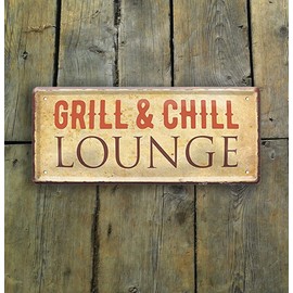 schilderkreis24 Tin Signs Collection 28 x 12 cm - Funny Barbecue Sayings: BBQ Decoration for Real Grill Masters: (Grill & Chill Lounge)