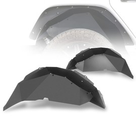 Alloy Steel Rear Fender Flares Inner Liners for 2018-2022 Jeep Wrangler JL,WOLFSTORM 2 PCS Rear Fender Flares Liner Compatible for 2018 2019 2020 2021 2022 Jeep Wrangler JK & JKU
