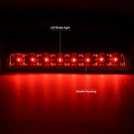 DNA MOTORING 3BL-FFREE05-LED-BK-SM Black Housing LED High Mount 3rd Third Brake Light [Compatible with 05-07 Ford Freestyle / 08-09 Taurus X]