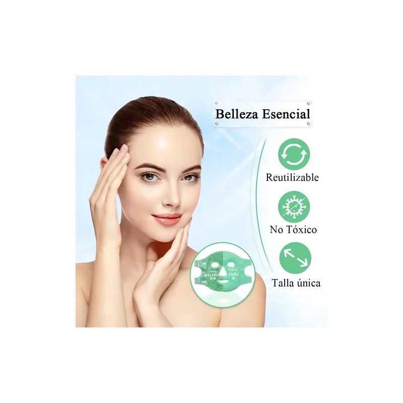 Mascarilla Facial De Hielo Hidro Gel Friocaliente Relajante
